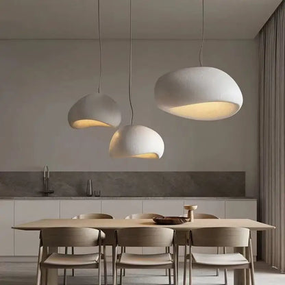 Modern Living Room LED Pendant Lamp Nordic Wabi Sabi Ceiling Chandelier Light for Dining Room Bedroom Home Decor Hanging Lamp