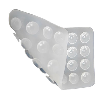 Square Double-sided Backed Adhesive Sucker Pad For Fixed Pad Double Side Silicone Suction Pad Mobile Phone Fixture Suction Cup