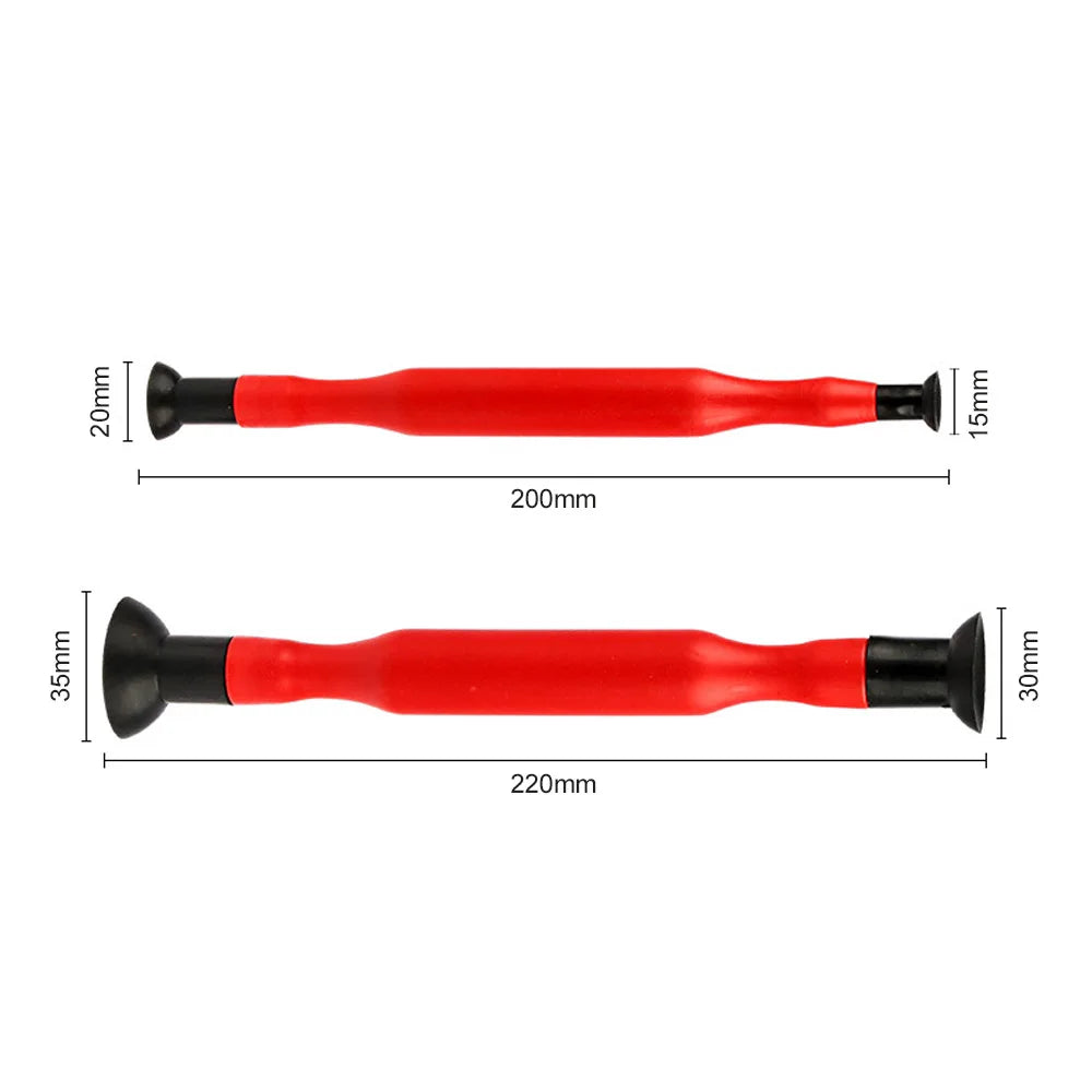 2pcs Manual Valve Lapping Grinding Sticks Grips with Suction Cup for Cylinder Engine Valve Dust Grinding Auto Motorcycle Tool