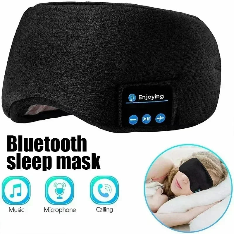 Smart Eye Mask Patch And Bluetooth Wireless Headphone 3D Sleep Mask Aid And Light-blocking Eye Cover