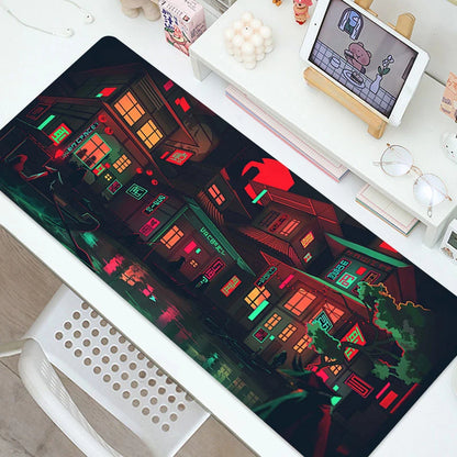 City Street Print Art Gaming MousePad Computer Laptop Gamer Table Mats Anti Slip Soft Mouse Pads for Home Office Accessories