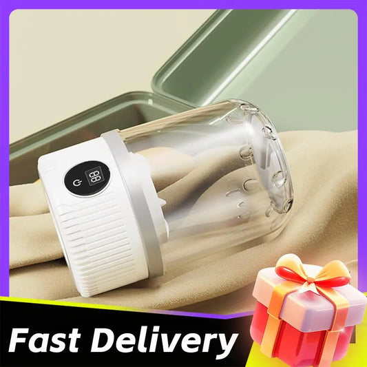 Cordless Small Washing Machine with Laundry Cup Portable Washing Machine Mini Special Washer for Travel Home and Dormitory