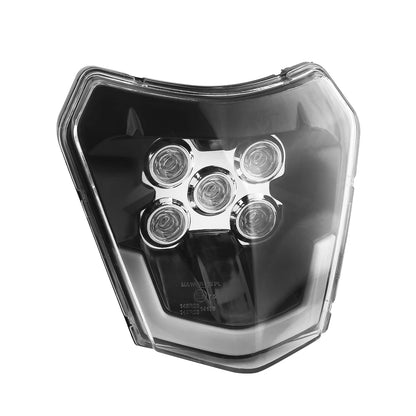 Motorcycle Headlight Plate LED Accessories for KTM EXC SX MX 250 300 450 Fairing Motocross Dirt Bike Supermoto Enduro Headlight