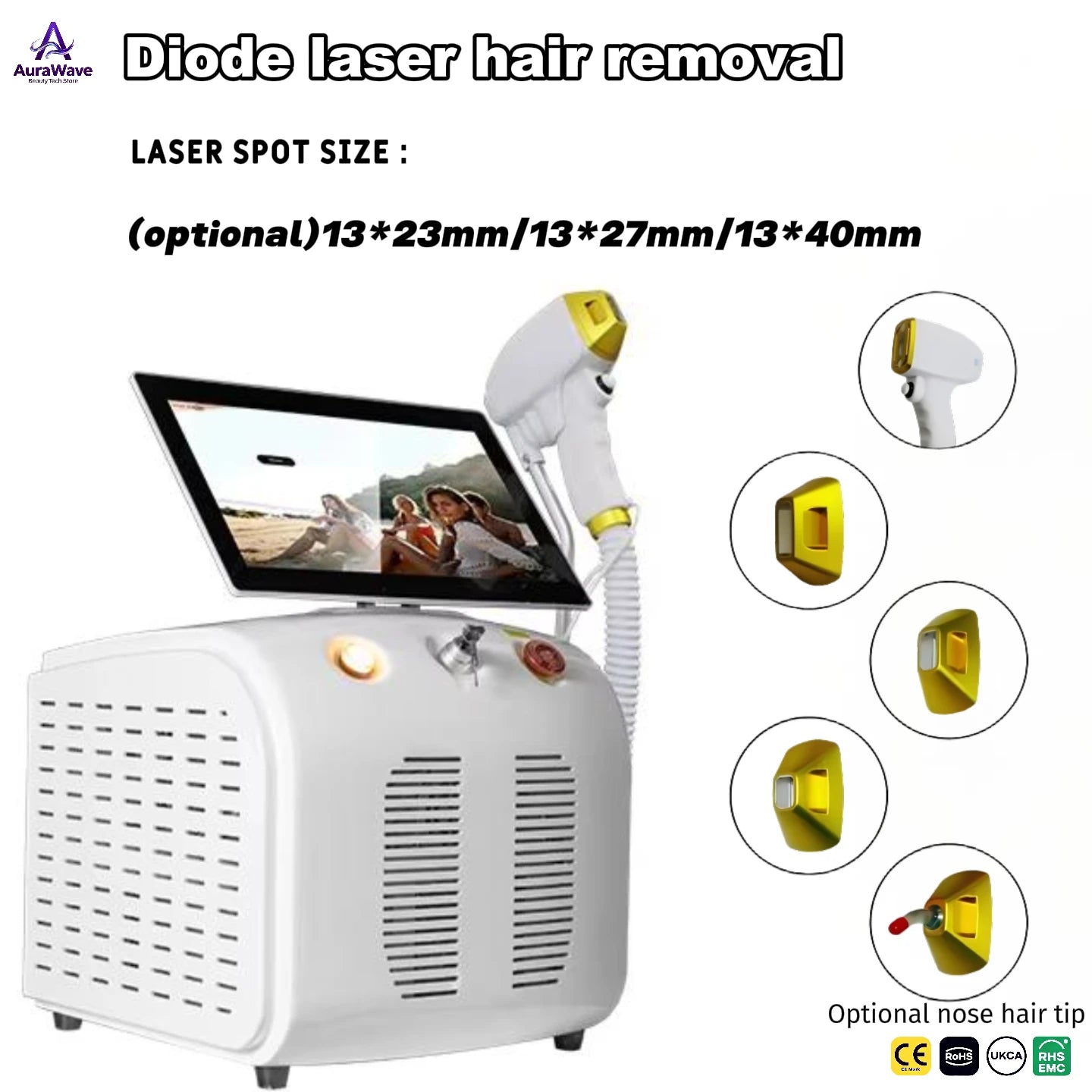 Diode laser hair removal Cryo-Cooled Permanent Hair Reduction - GentleMax™ Tech for Pain-Free Results  Home Appliance  Upgrad