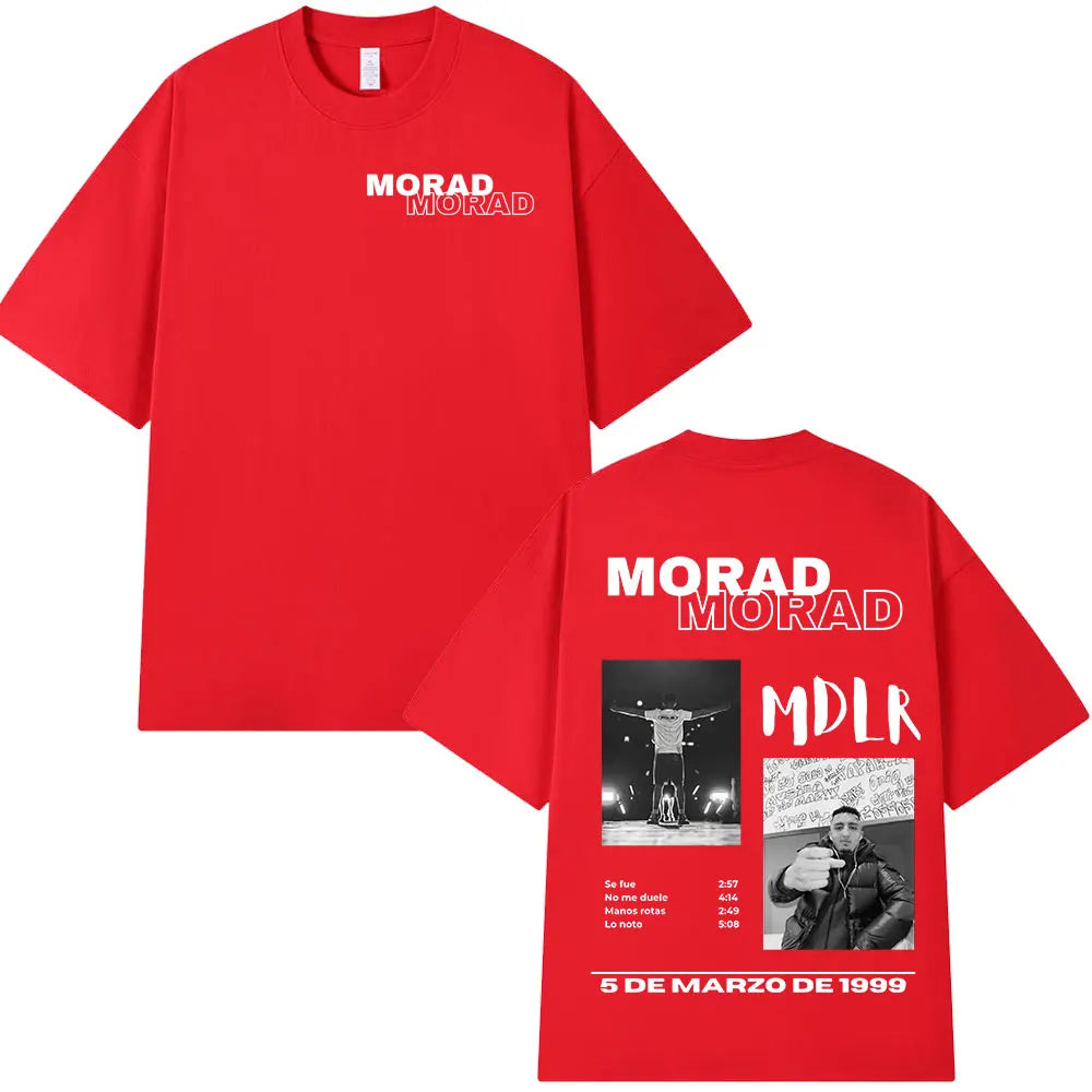 Rapper Morad MDLR Tour Album T Shirt Men's Women High Quality Cotton Tee Shirt Fashion Hip Hop Short Sleeve T-shirts Streetwear