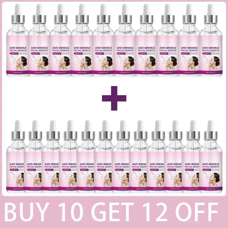 Effective Anti-Ageing and Anti-Wrinkle Facial Serum Remove Facial Wrinkles Fine Lines Around The Eyes Crow's Feet Neck Wrinkle