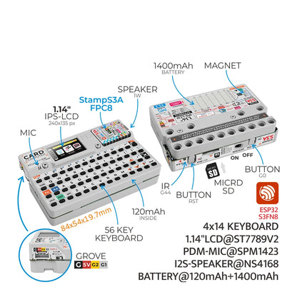 M5stack Official Cardputer with M5stampS3A v1.1