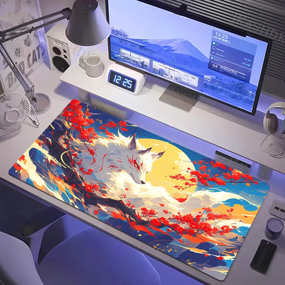 XXL Mouse Pad Gamer New HD Home Large Desk Mats MousePads Mouse Mat kawaii Fox Laptop Office Gamer Anti-slip Mice Pad Table Mat