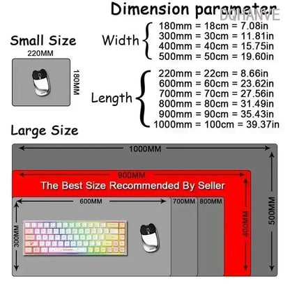 Windows Excel Keyboard Shortcuts Mouse Pad Gaming Rug 90X40cm Table Mausepad with Seamed Anti-slip Base Office Computer Desk Mat
