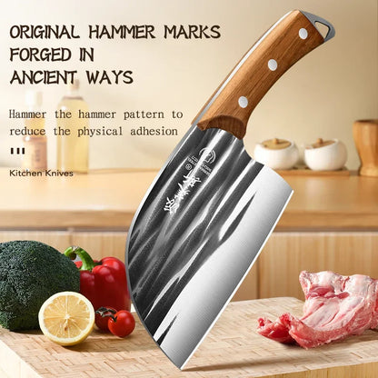 Kitchen knife, household forging, chopping and cutting dual-use knife, chef's super sharp kitchen bone cutting tool