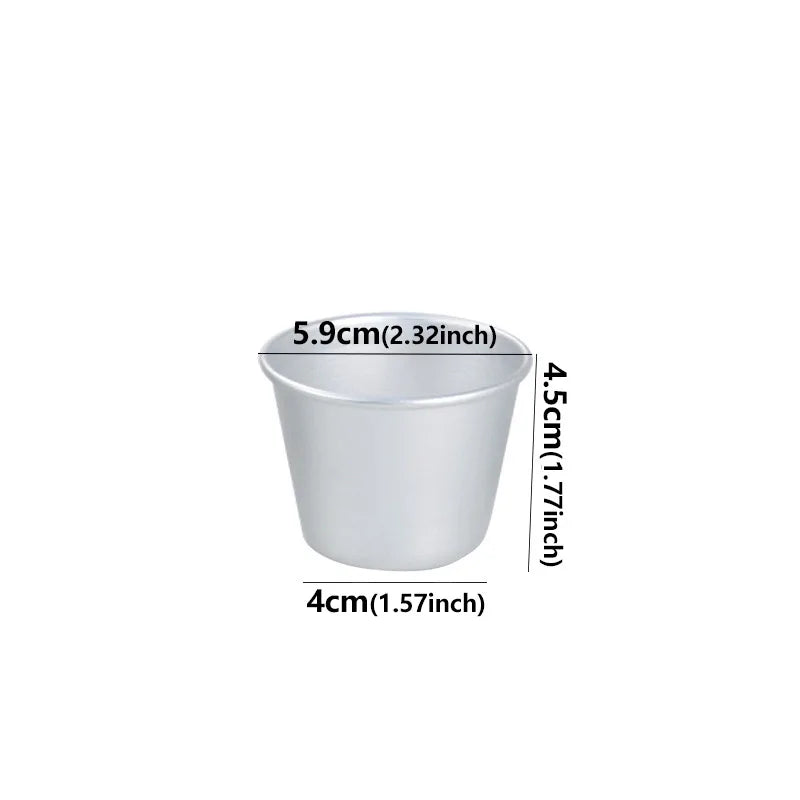 Nonstick Baking Cups Metal Aluminum Baking Form Mould Pastry Pudding Mold Decorating tool baking cups metal baking form mould