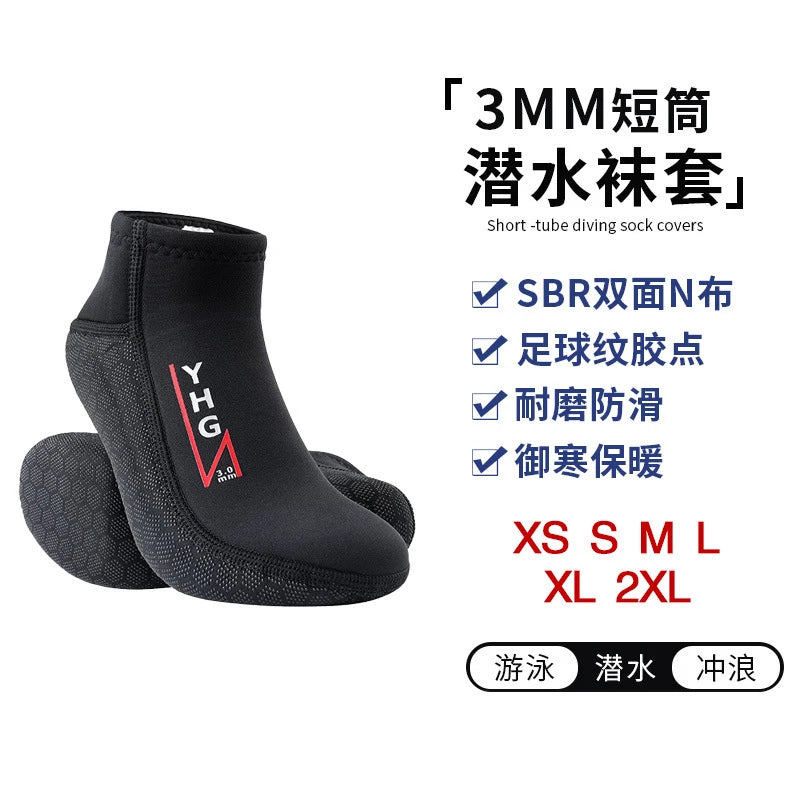 New 3MM Neoprene Diving Socks Shoes Water Boots Non-slip Beach Boots Wetsuit Water Socks Snorkeling Surf Sand Proof Warm Socks