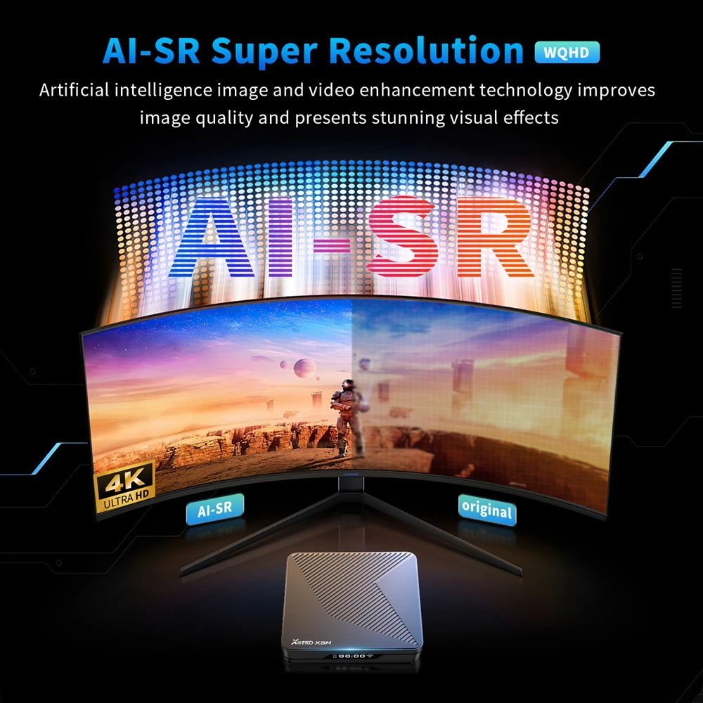 TV BOX X88 PRO X5M Android 14 Amlogic S905X5M Quad Core 4K LAN 1000M Dual Wifi6 BT 5.0 Voice Remote Media Player Set Top Box