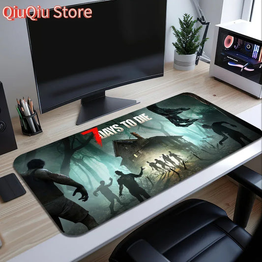 7 Days to Die Mouse Pad Desk Mat Large Non-slip Anti-fray Keyboard Ergonomic Office Rubber PC Home Custom