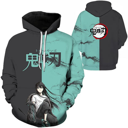 Anime Demon Slayer Kimetsu No Yaiba 3D Hoodies Men Fashion Long Sleeve Sweatshirts Women Casual Harajuku Streetwear Pullovers