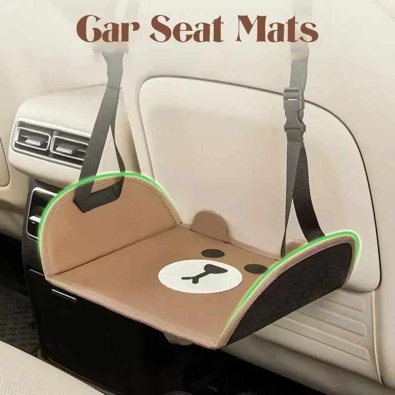 Car Travel Rest Foot Mat Portable Car Rear Seat Hanging Hammock Office Footrest Suspension Adjustment Car Interior Design Access