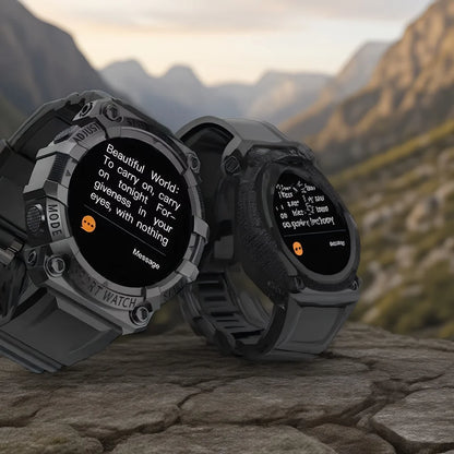 Smart Fitness Watch with Bluetooth - Music Control, Step Tracking, Weather & Message Alerts for Active Users
