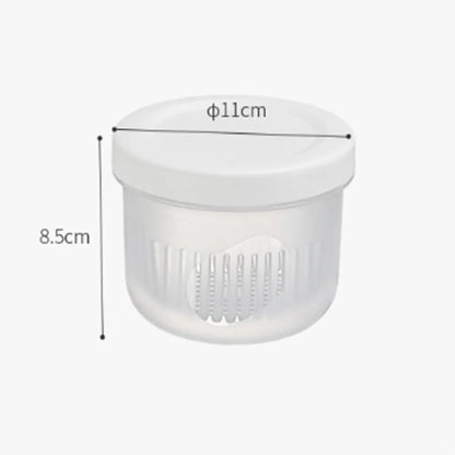 Kitchen tool  Plastic Storage Box Fresh-Keeping Box Refrigerator Fruit Vegetable Drain Crisper Kitchen Storage Containers