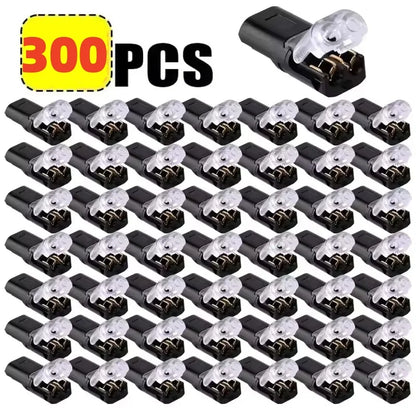 2-300pcs Waterproof 2 Pin Electrical Connector Plug, Automotive Car Truck Motorcycle Wire Cable Terminal Strip Connector Kit