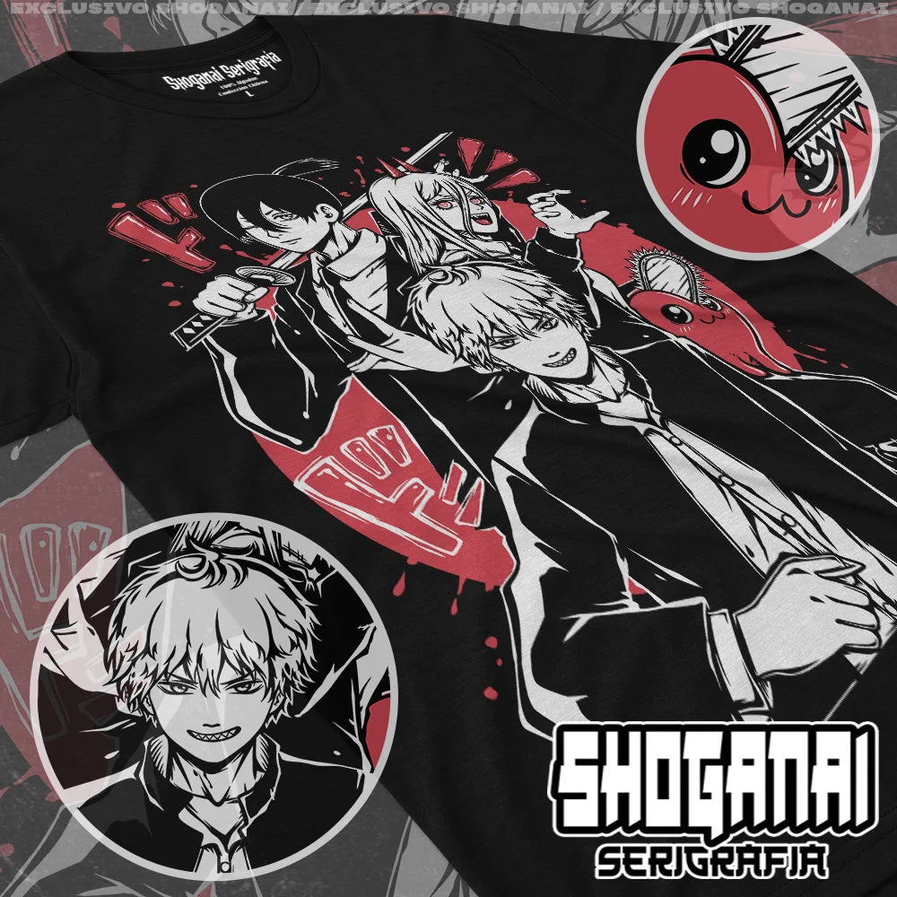 Chainsaw Man Peripherals T-shirt reze print tees Comfortable Oversized men women tops streetwear hip hop fashion Short sleeves