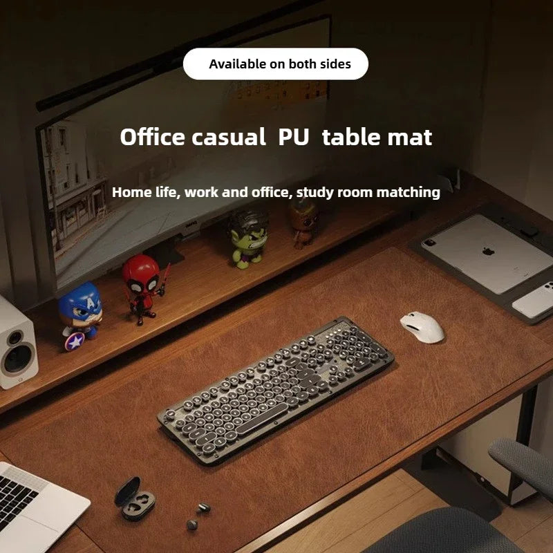 Retro Mousepad Large Mouse Pad Waterproof Non-slip PU Suede Desk Mat Computer Keyboard Desk Pad Mouse Mats Gaming Accessories