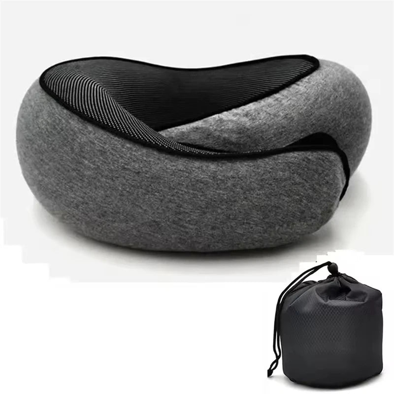 U-shaped Pillow Travel Drive Neck Pillow Memory Foam Protection Neck Support Portable Adjustable Soft Noon Break Sleep Pillows