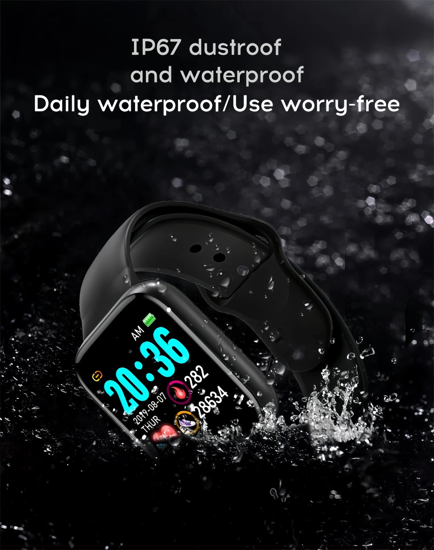 Multifunction Smart Watch For Men Women Kids Bluetooth Calls, Heart Rate & SpO2 Monitor, Sleep Tracking | Step Counter