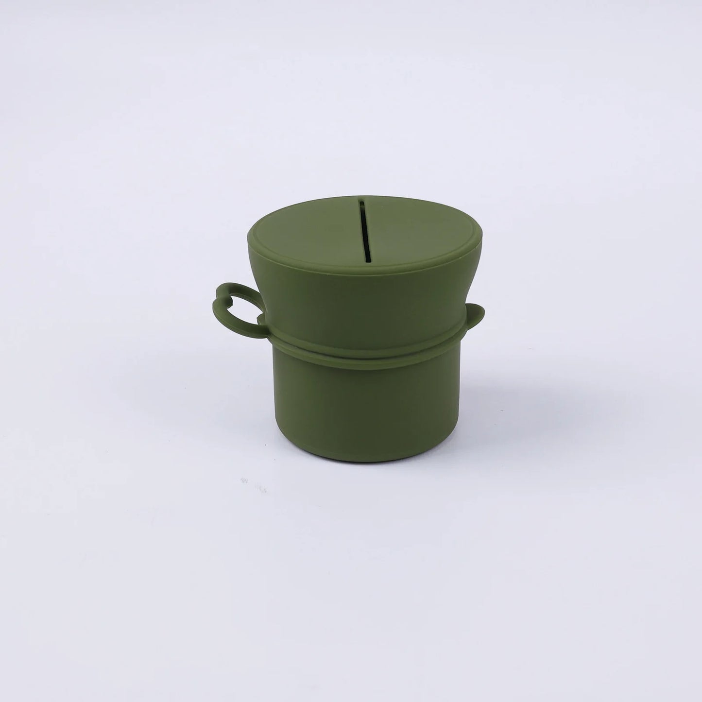 Portable Silicone Cup with Handle Food Grade Easy Clean Travel Mug BPA Free Leak Proof Drinking Cup for Outdoor Office