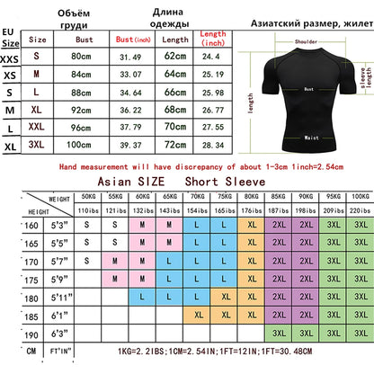 Summer Sports Quick-dry Compression Fitness Men T-shirt Outdoor Exercise Running Boxing Training Adult Short-sleeve Clothing Top