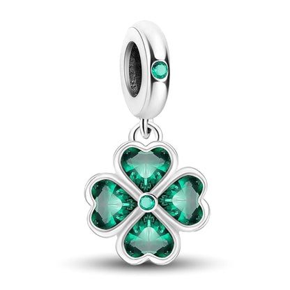 925 Sterling Silver Small Fresh Four Leaf Clover Series Charms Bead Diy Bracelet Necklace Making Gift Of High Quality Jewelry