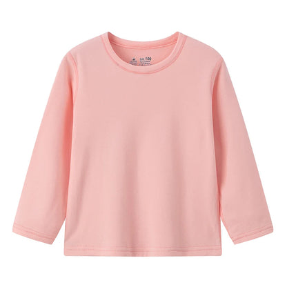 1/3/5 Pack Children's Solid Color Long Sleeve T-shirt Boys' Casual Joker bottoming shirt Girls' Comfortable Brothers and Sisters