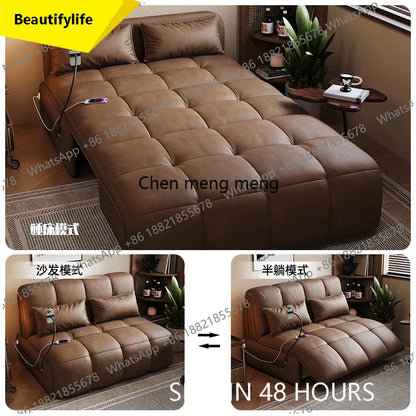 02M Luxury Multifunctional Couch European Latex USB Lounge Living Room Sofas Bed Chaise Foldable Divano Letto Furniture home Mod