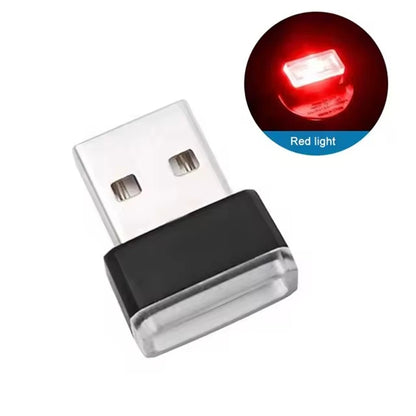 1PCS Mini Usb Light Room Modeling Car Ambient License Plate Lamp Neon Interior Auto Emergency Lighting Portable Ambient Lights