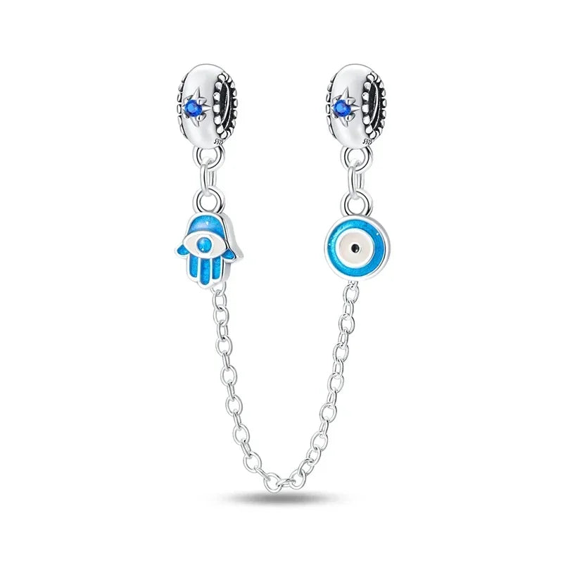 Hot Sale 925 Silver Color Evil Eye Charm Demon Eye Bead For Original  Bracelet&Bangle DIY Making Fashion Jewelry Gift