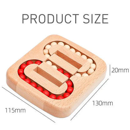 Wooden Puzzle Ball Toys  Luban Lock for Children Educational Early Education Rolling Magical Bean Cube Balls
