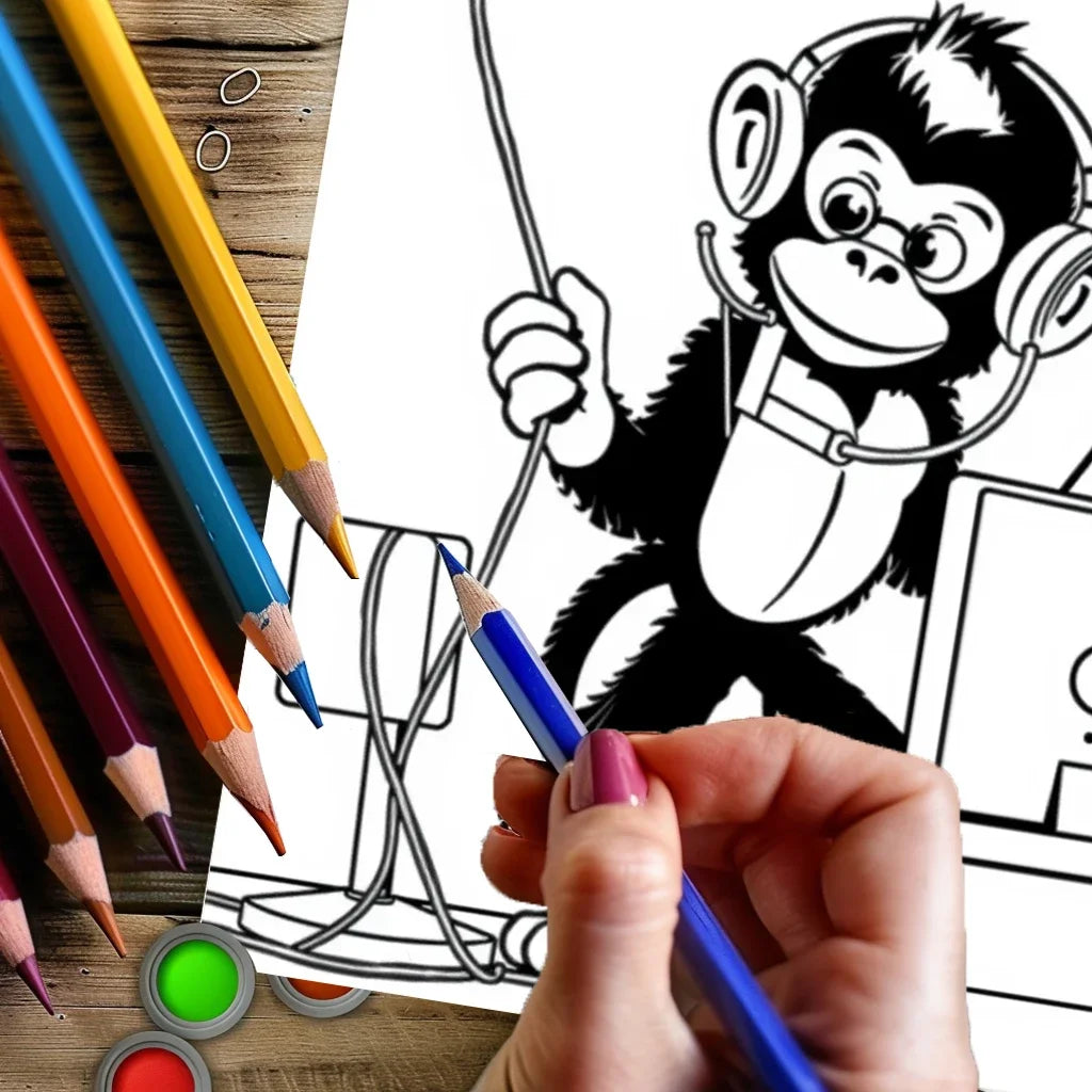 Office Animals Coloring Book for Adult | 28 Pages Colouring Book, Drawing Supplies for Christmas, Thanksgiving
