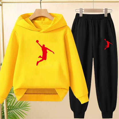 Children's Top and bottom Number 23 Basketball Hoodies Girls Boy age 3-12 Coat Casual Toddle Sweatshirr Hood autumn clothing