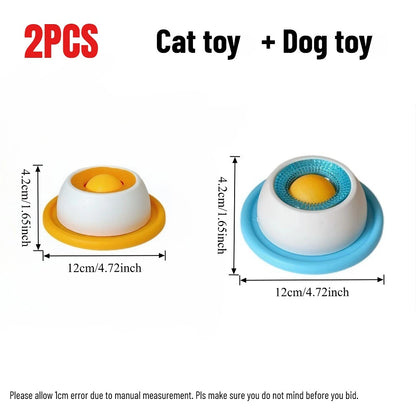 Interactive Cats Dog Lick Toys Slow Food Bowl Feeding Dispenser Puppy Training Enrichment Pet Stimulation Toys Pets Accessories