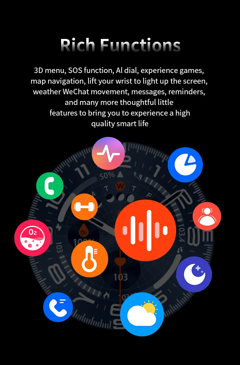 Smart Watch 8 Ultra New Color Matching GPS Compass Smartwatch Bluetooth call NFC IP68 Waterproof Health monitoring Reduction100%
