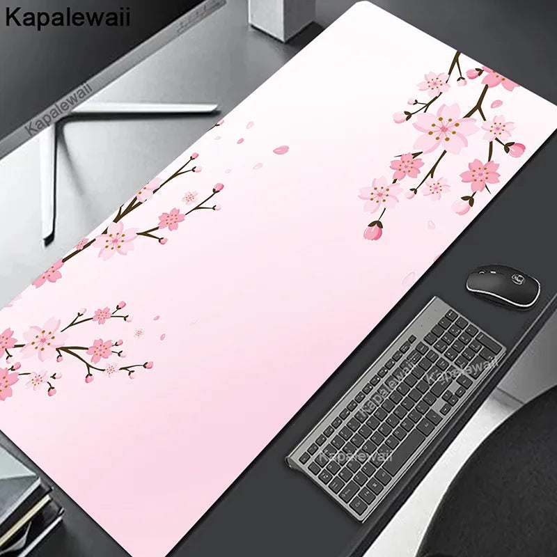 Comouter Mouse Pad Large Sakura Mousepads Office Deskmat XXL Table Carpet Natural Rubber Mousemat Keyboard Mats 80x30cm Mousepad