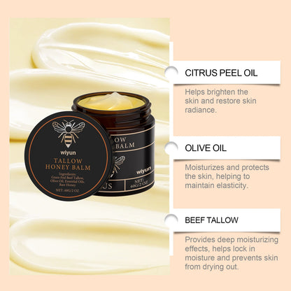 Beef Tallow Honey Moisturizing Cream Hydration Nourishing Korean Skin Care Bleaching Firming Face Body Moisturizer Lotion
