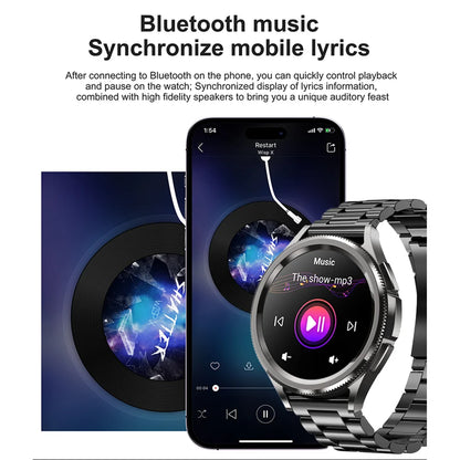 2025 New Smart Watch 6 Classic Smart Watch Fashion Men Sports Fitness Waterproof Heart Rate AMOLED HD Bluetooth Call Smartwatch