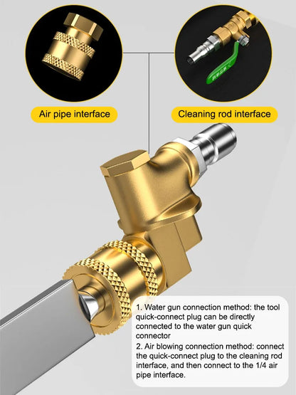 40/60cm Car Radiator Cleaning Tool Water Tank Condenser Car Radiator Water Gun Free Cleaning Tool
