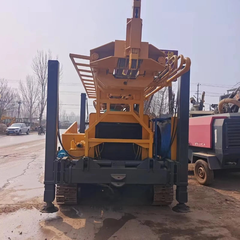 Used Hydraulic Well Drilling Machine Mounted on Truck Diesel Water Well Rig for Sale Good Reviews Motor Core Component