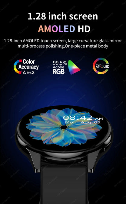 Smartwatch Women Watch 6 Health Monitoring Watch Waterproof Voice Assistant Bluetooth Call Smart Watch 2025 New Sports Watch