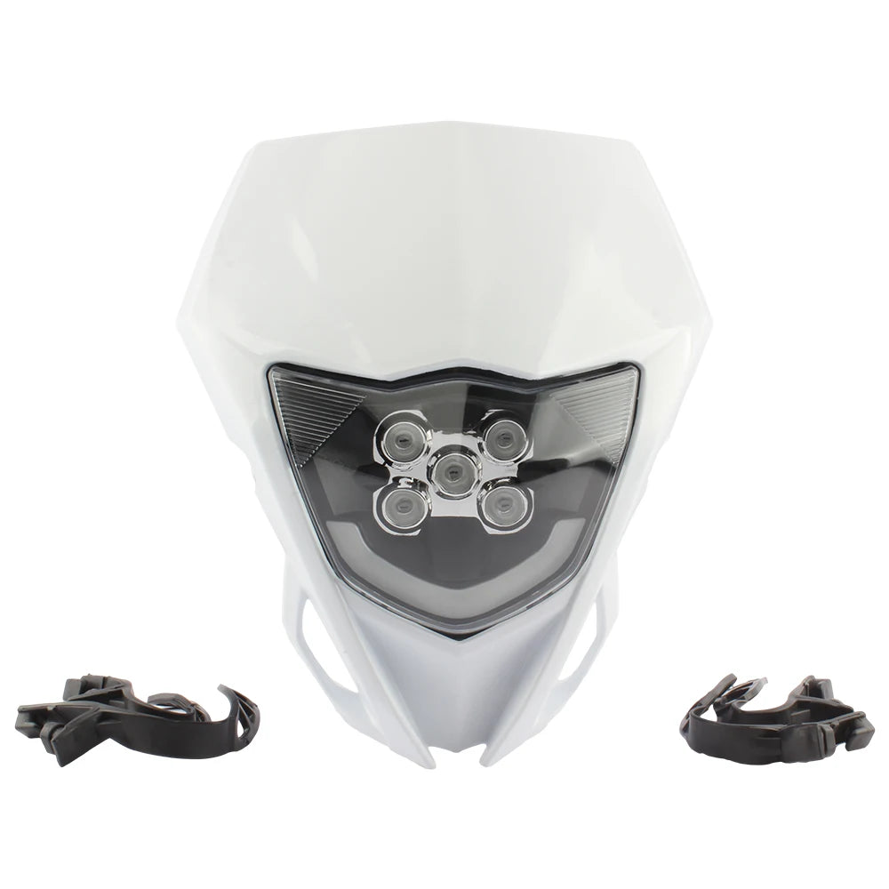 Motorcycle LED Headlight Plate for Yamaha WR YZ 250 450 Parts Headlamp Fairing Dirt Bike Supermoto Enduro Motocross Accessories