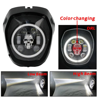 Motorcycle DC 12V Headlight Assembly For Honda NAVI 2022-2023 Head Lamp Accessories  Black Fairing Front Light HeadLamp