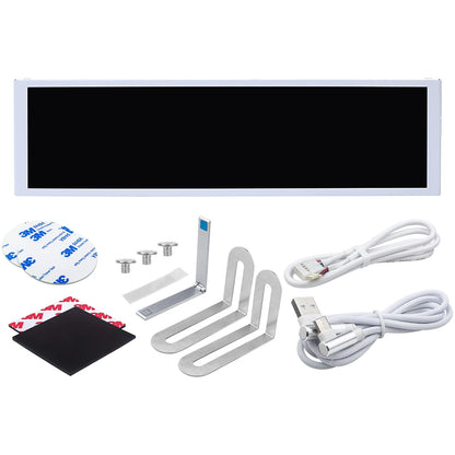 TURZX 9.2 Inch USB Secondary Screen for Computer Chassis 1920*462 IPS LCD Type-C Display CPU RAM GPU HDD FPS Weather Monitor
