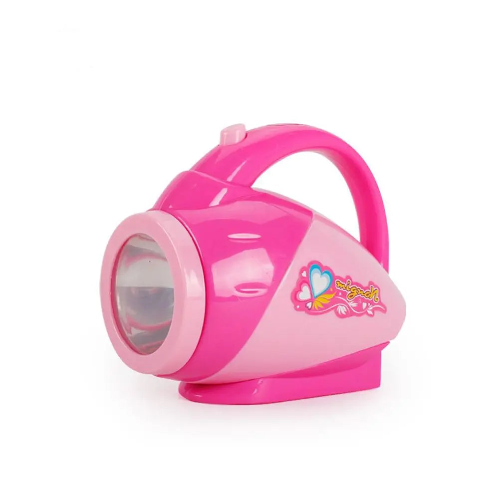 Coffee Machine Household Appliances Toys Toaster Blender Vacuum Cleaner Pretend Play Set with Light Sweeper Kitchen Toys