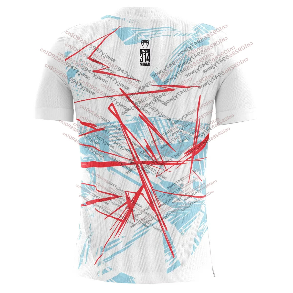 UFC Casual Streetwear Men T-Shirts 2025 New Fashion Line Striped Colorful 3D Print Short Sleeve Tops Male Sports MMA Fitness Tee